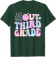 Peace Out Third Grade Last Day Of School Groovy Boys Girls T-Shirt - T-Shirt | Forest