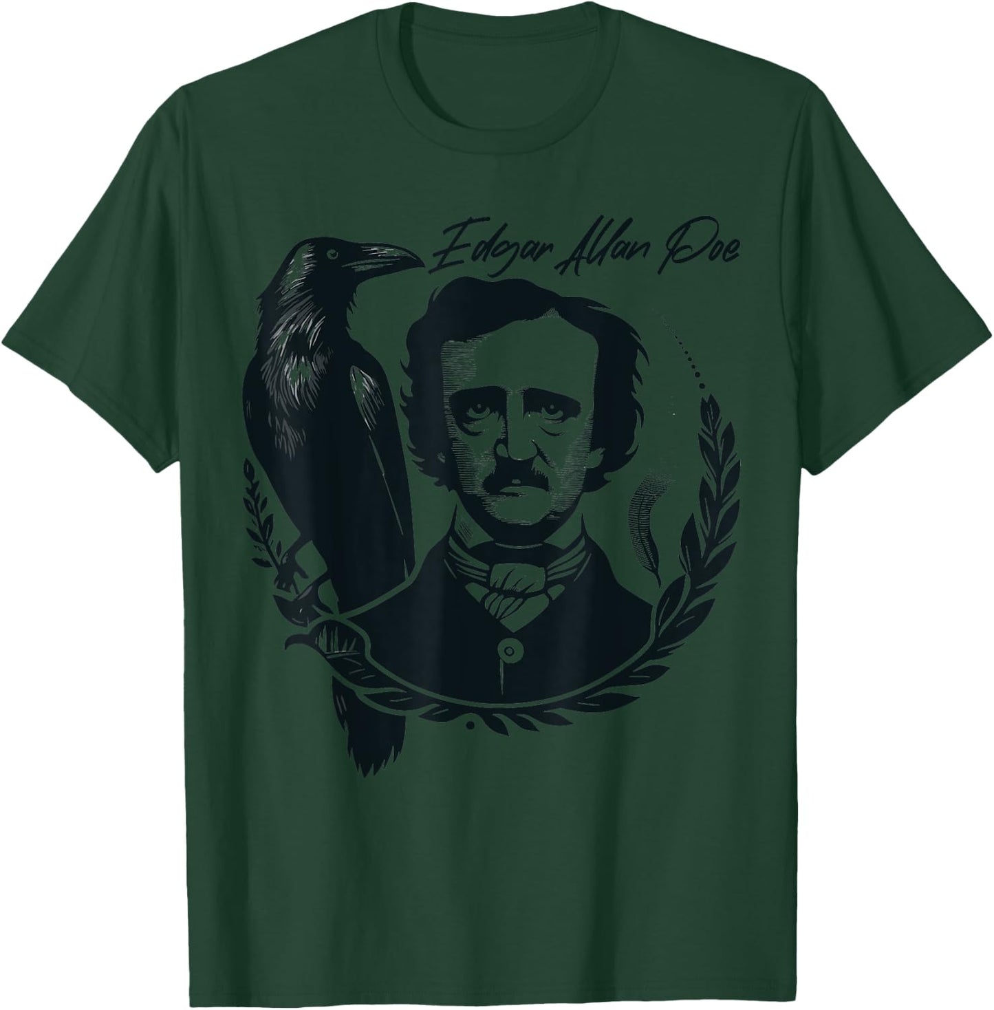 Gothic Edgar Allan Poe Dark Academia Literature Poet T-Shirt - T-Shirt | Forest