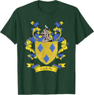 Costello Coat of Arms | Costello Surname Family Crest T-Shirt - T-Shirt | Forest