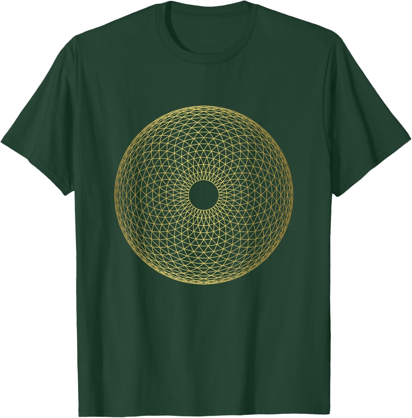 Sacred Geometry Torus Yantra Geometric Spiritual Mandala Art T-Shirt - T-Shirt | Forest