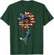 Rottweiler Sunflower American Flag 4th of July Funny T-Shirt - T-Shirt | Forest