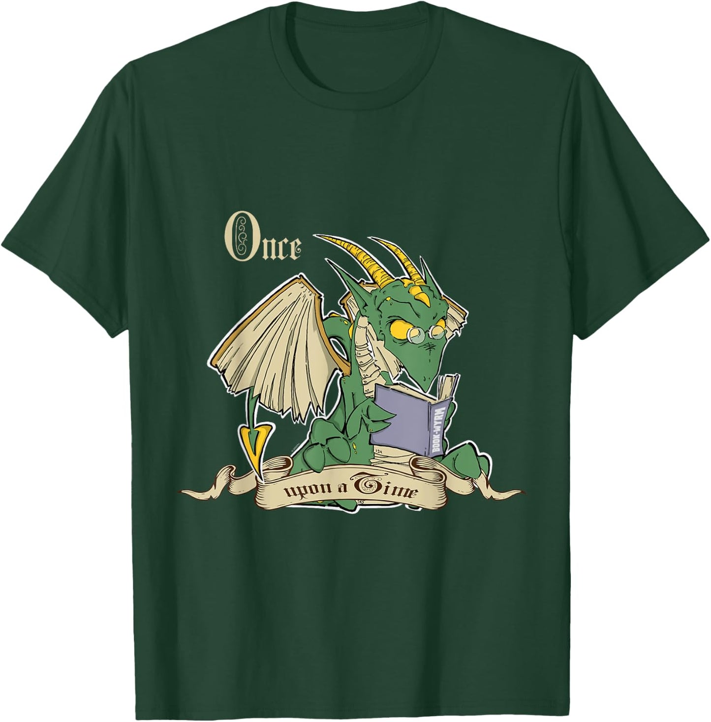 Book Wyrm T-Shirt - T-Shirt | Forest