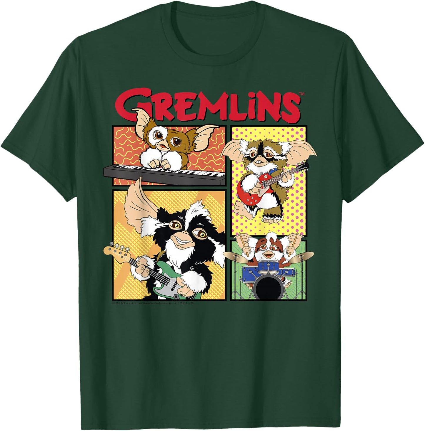 Gremlins Band Comic Panels T-Shirt - T-Shirt | Forest