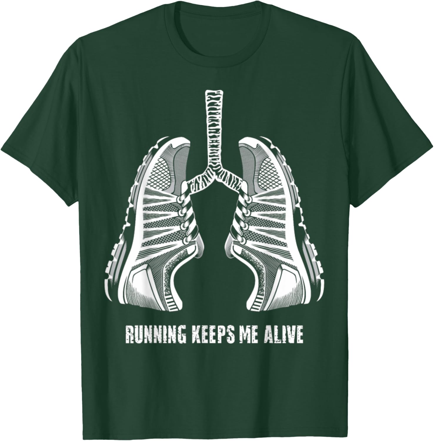 Running Keeps Me Alive T-Shirt - T-Shirt | Forest