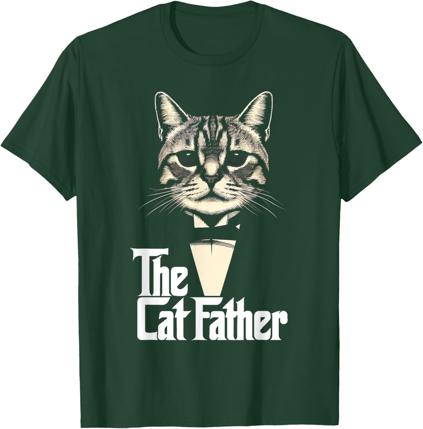 Cat Lover Gifts Funny The CatFather Cat Dad T-Shirt - T-Shirt | Forest