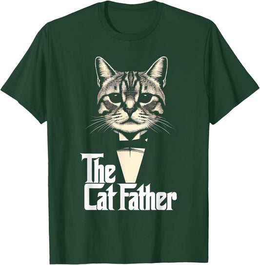 Cat Lover Gifts Funny The CatFather Cat Dad T-Shirt - T-Shirt | Forest