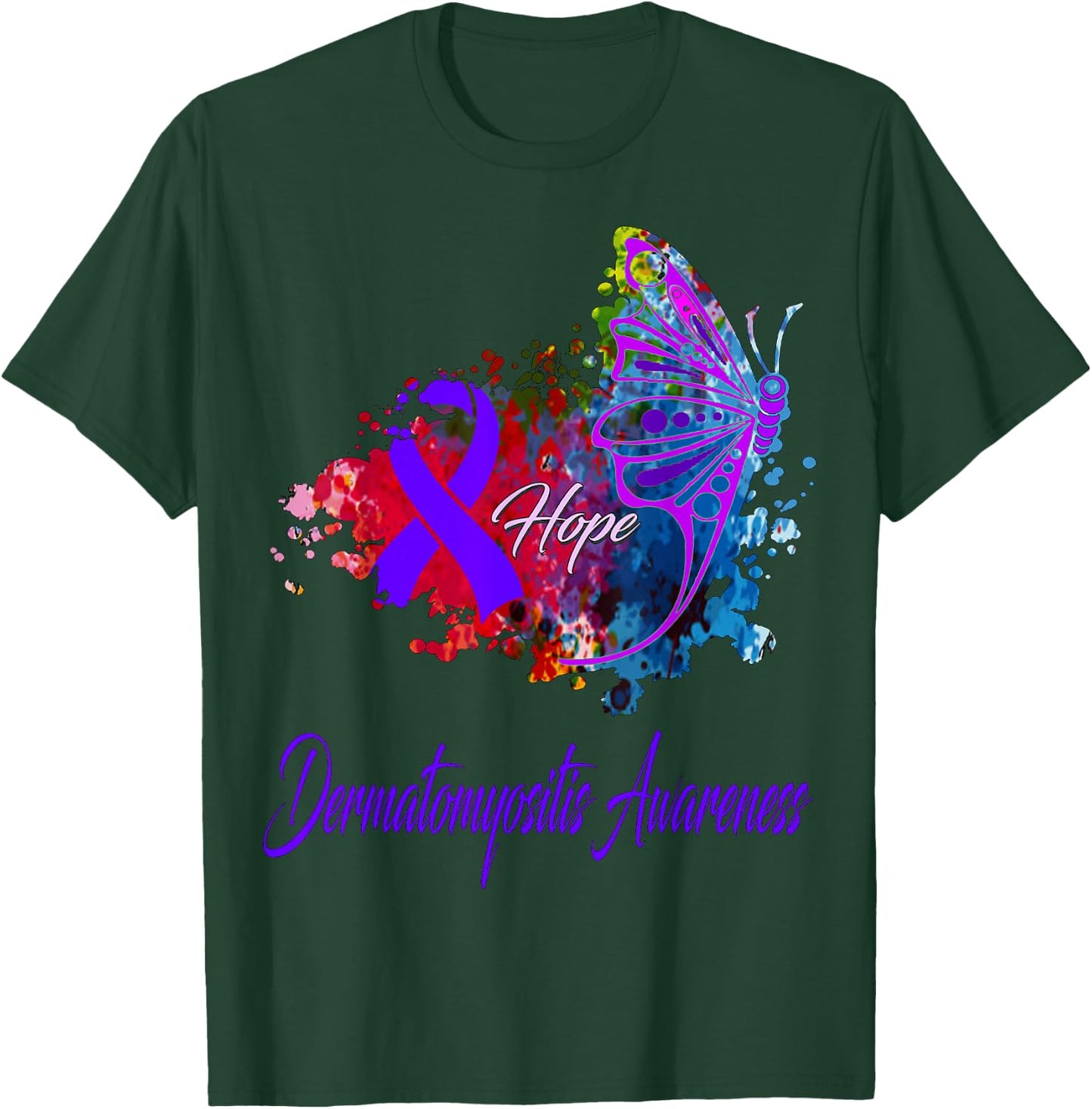Dermatomyositis Awareness T-Shirt - T-Shirt | Forest