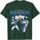 Kids dabbing boy 7 year old Baseball Player 7th birthday party T-Shirt - T-Shirt | Forest