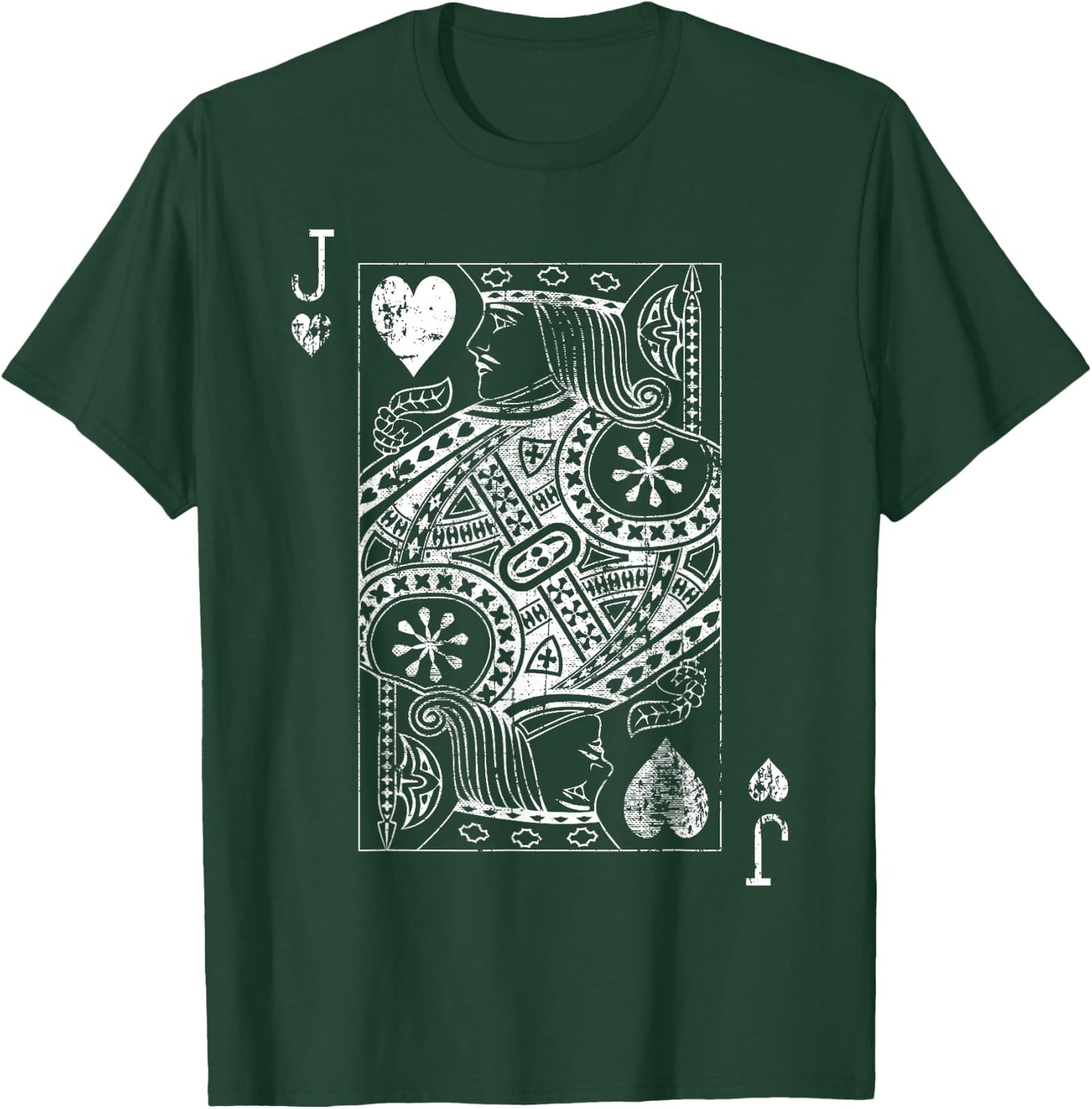 Jack Of Hearts Vintage Card T-Shirt - T-Shirt | Forest