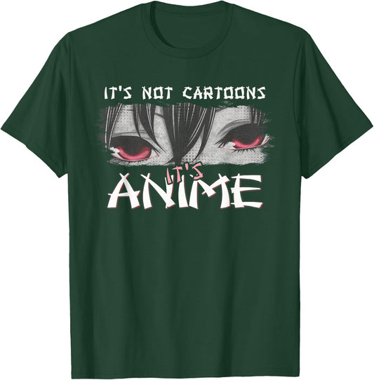Japanese Animation Characters Its Not Cartoons It's Anime T-Shirt - T-Shirt | Forest
