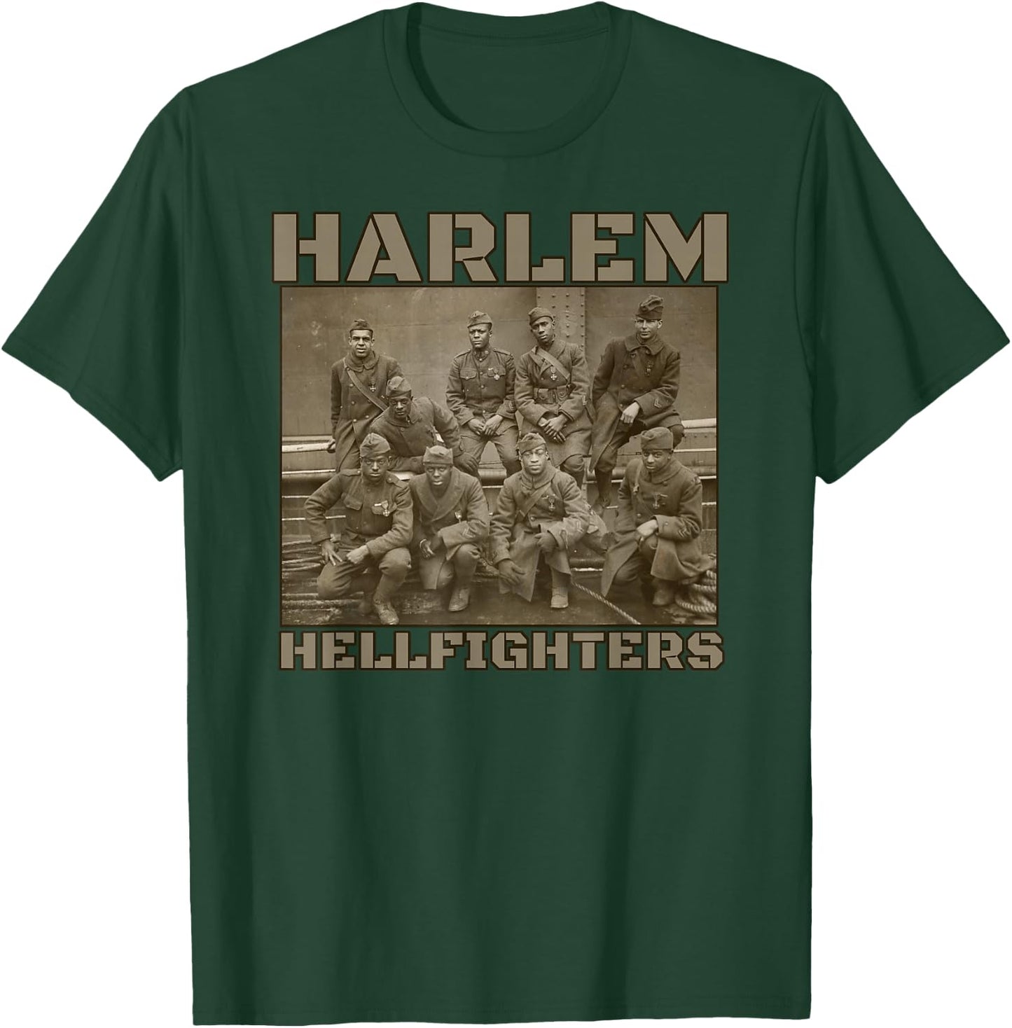 Black Military History USA Black History Harlem Hellfighters Small T-Shirt - T-Shirt | Forest