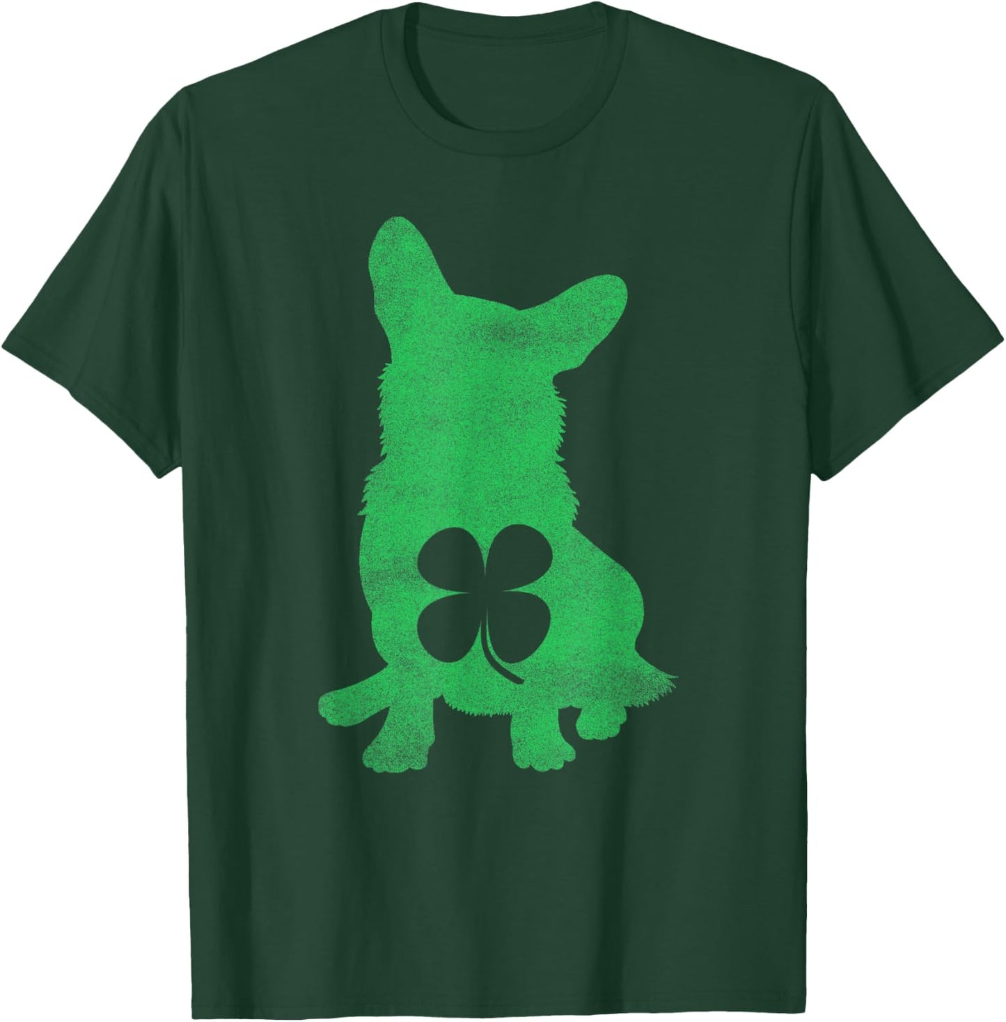 Corgi Dog Shamrock St. Patrick's Day Irish Saint Paddy's T-Shirt - T-Shirt | Forest