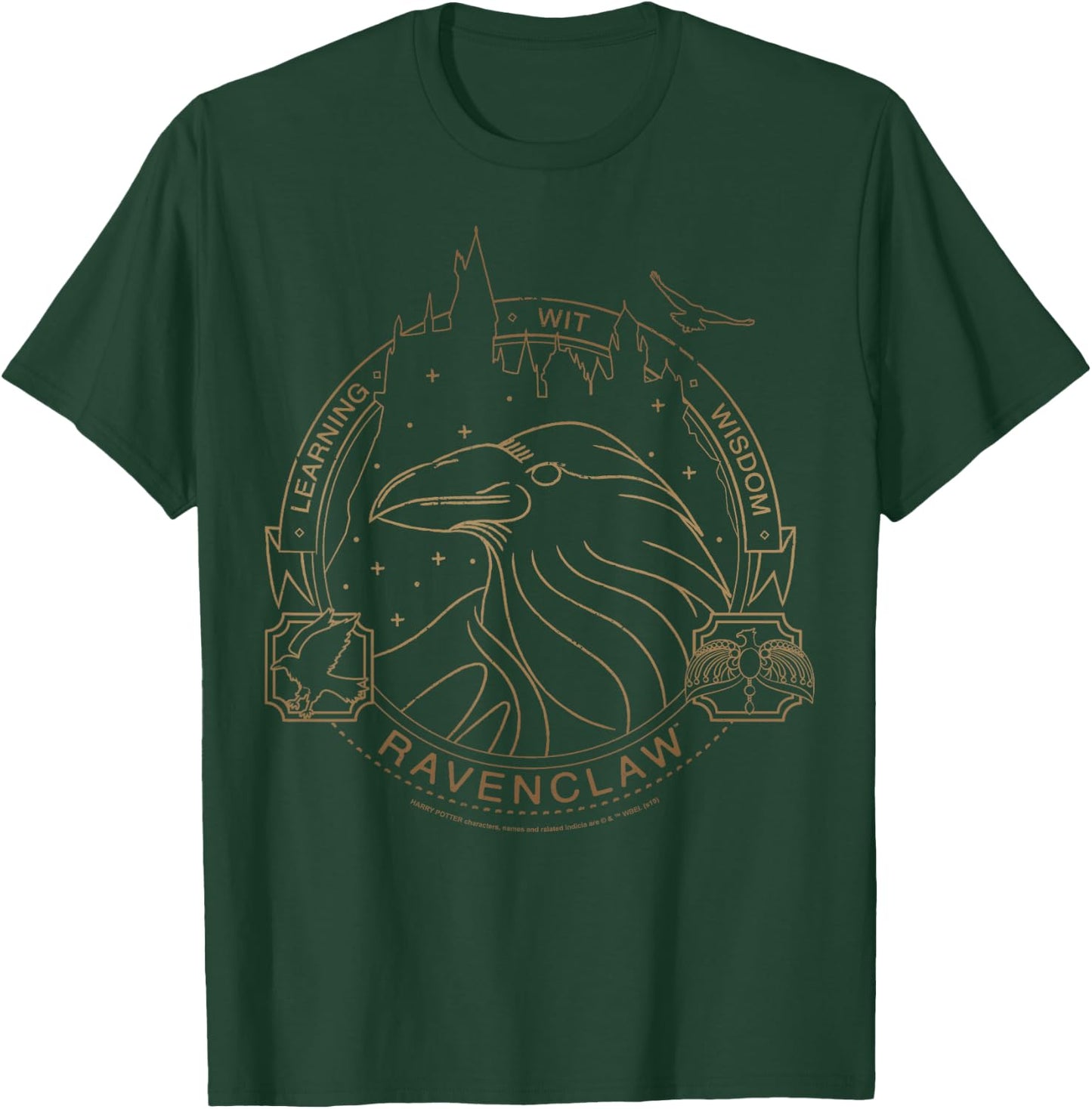 Harry Potter Ravenclaw Line Art Logo T-Shirt - T-Shirt | Forest