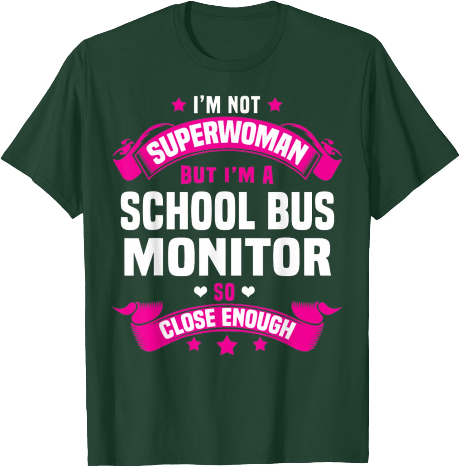 School Bus Monitor T-Shirt - T-Shirt | Forest