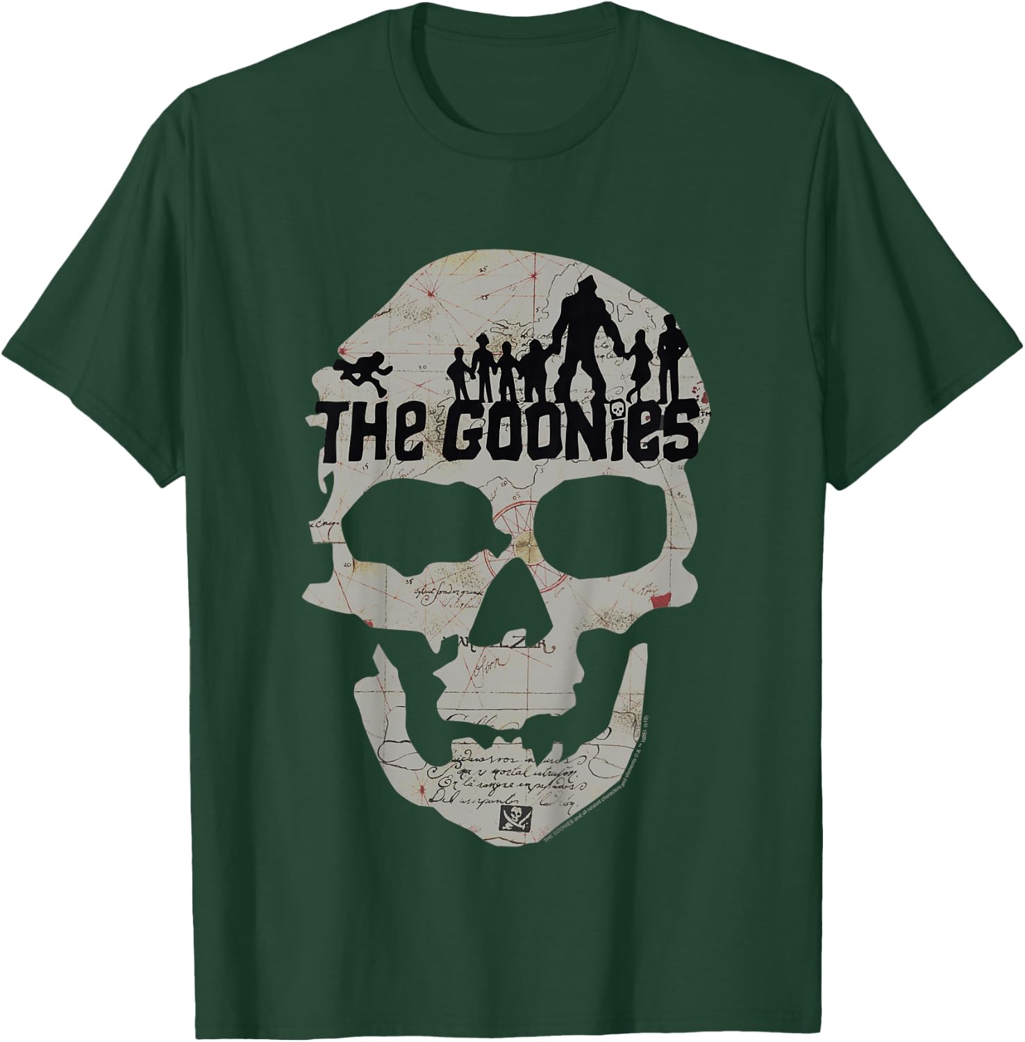 Kids The Goonies Skeleton Map Poster T-Shirt - T-Shirt | Forest