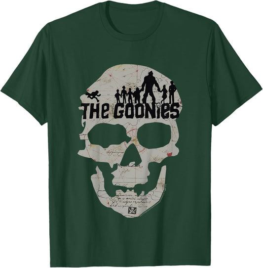 Kids The Goonies Skeleton Map Poster T-Shirt - T-Shirt | Forest