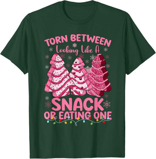 Torn Between Looking Like A Snack Or Eating One Christmas T-Shirt - T-Shirt | Forest