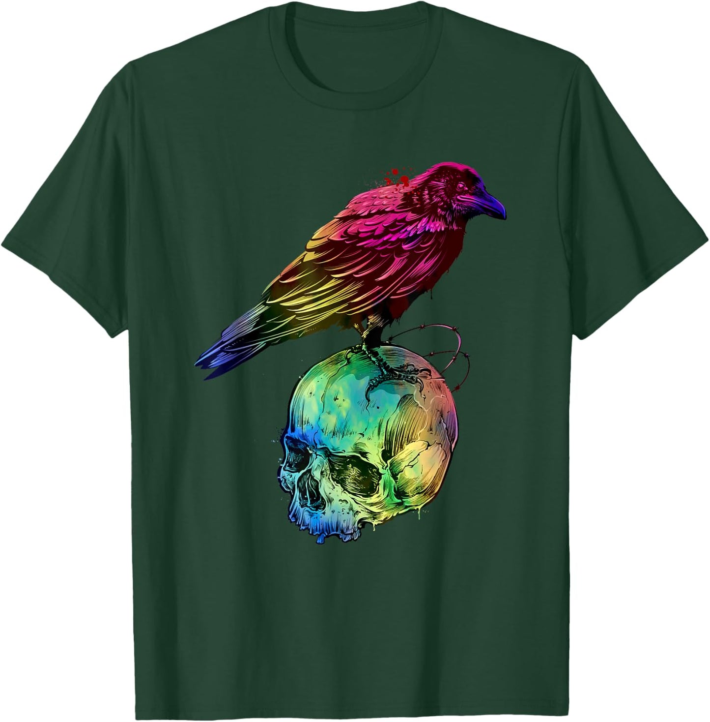 Skull Crow T-Shirt - T-Shirt | Forest