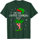 Coffee Drinking Elf Christmas Matching Family Women Girl Elf T-Shirt - T-Shirt | Forest