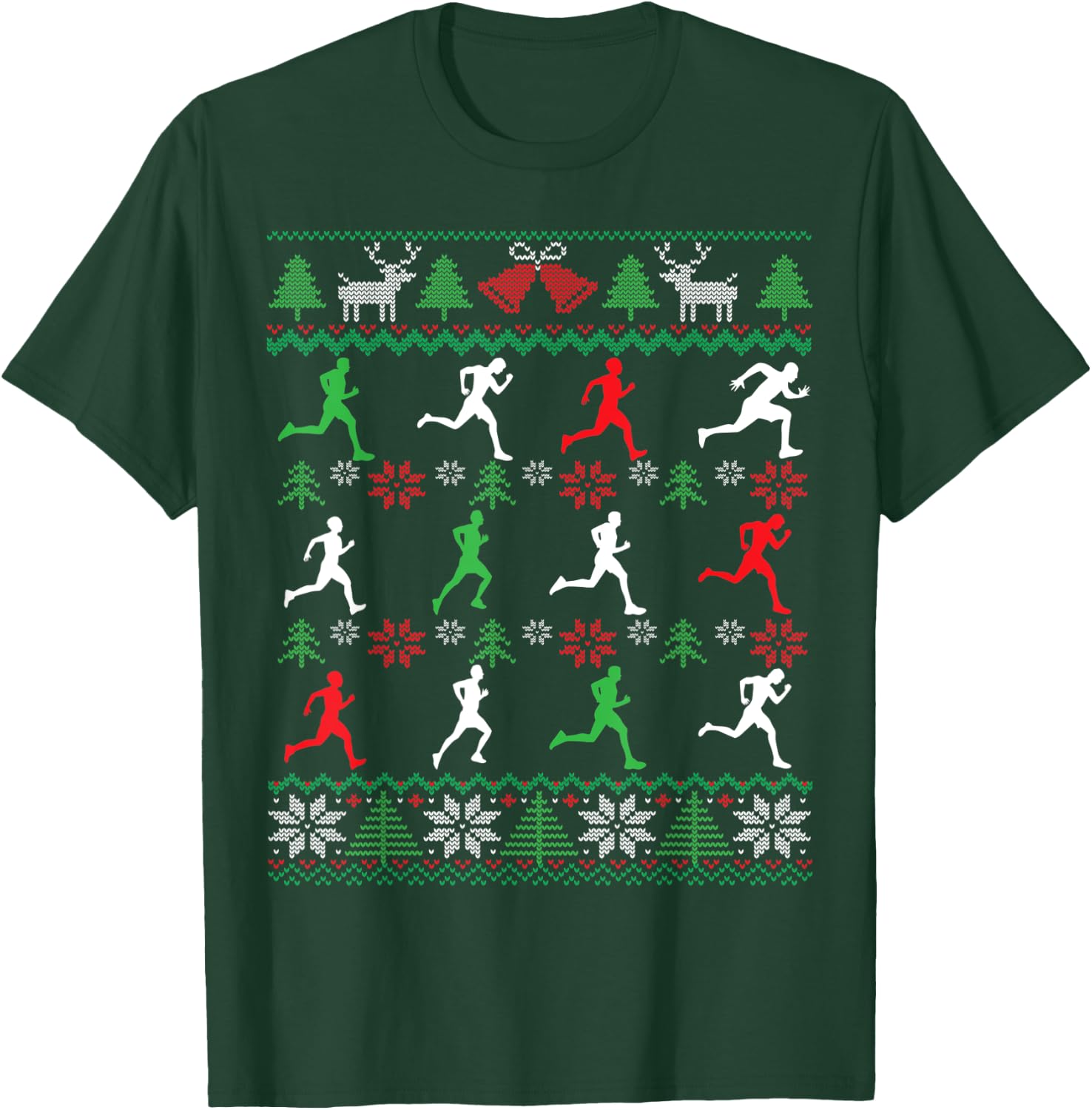 Running Ugly Christmas T-Shirt - T-Shirt | Forest