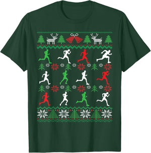 Running Ugly Christmas T-Shirt - T-Shirt | Forest