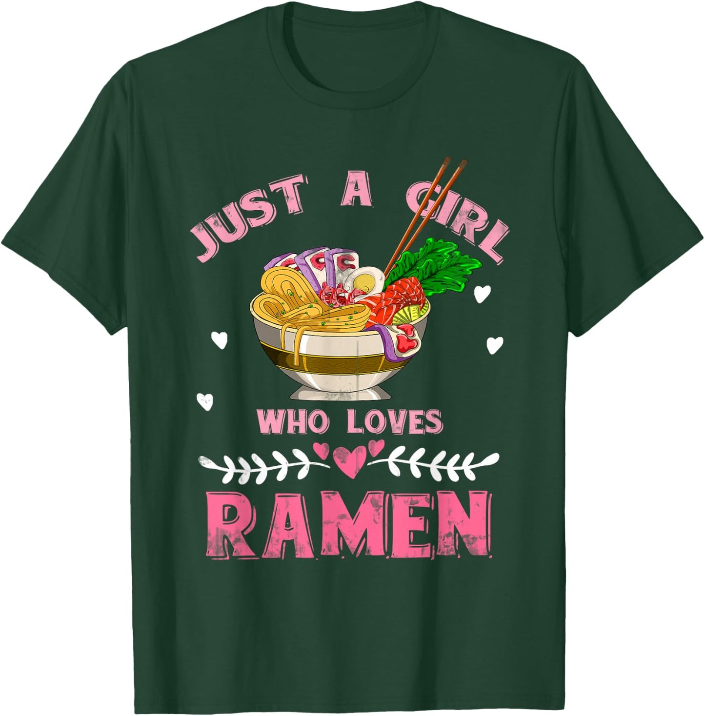 Japanese Food Asia Anime Girl Gift Ramen T-Shirt - T-Shirt | Forest