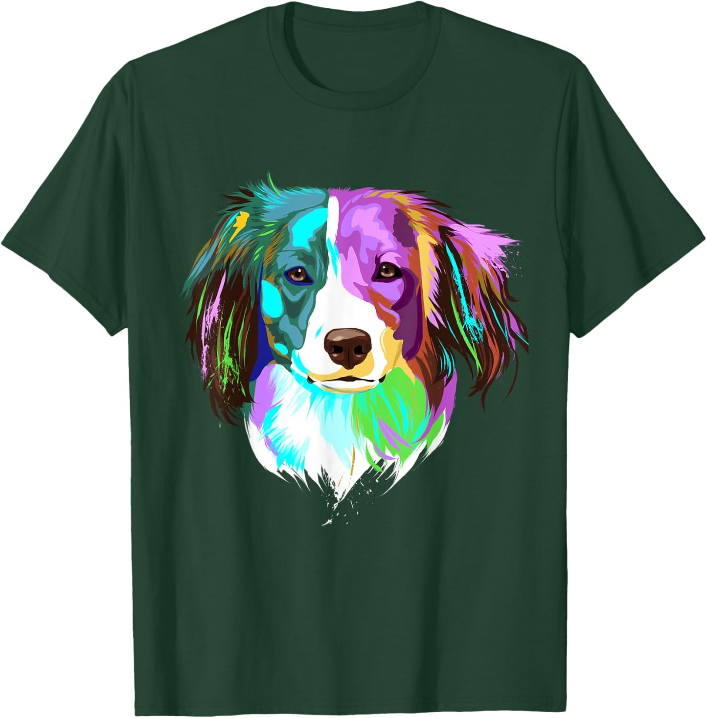 Splash Dog Kooikerhondje T-Shirt - T-Shirt | Forest