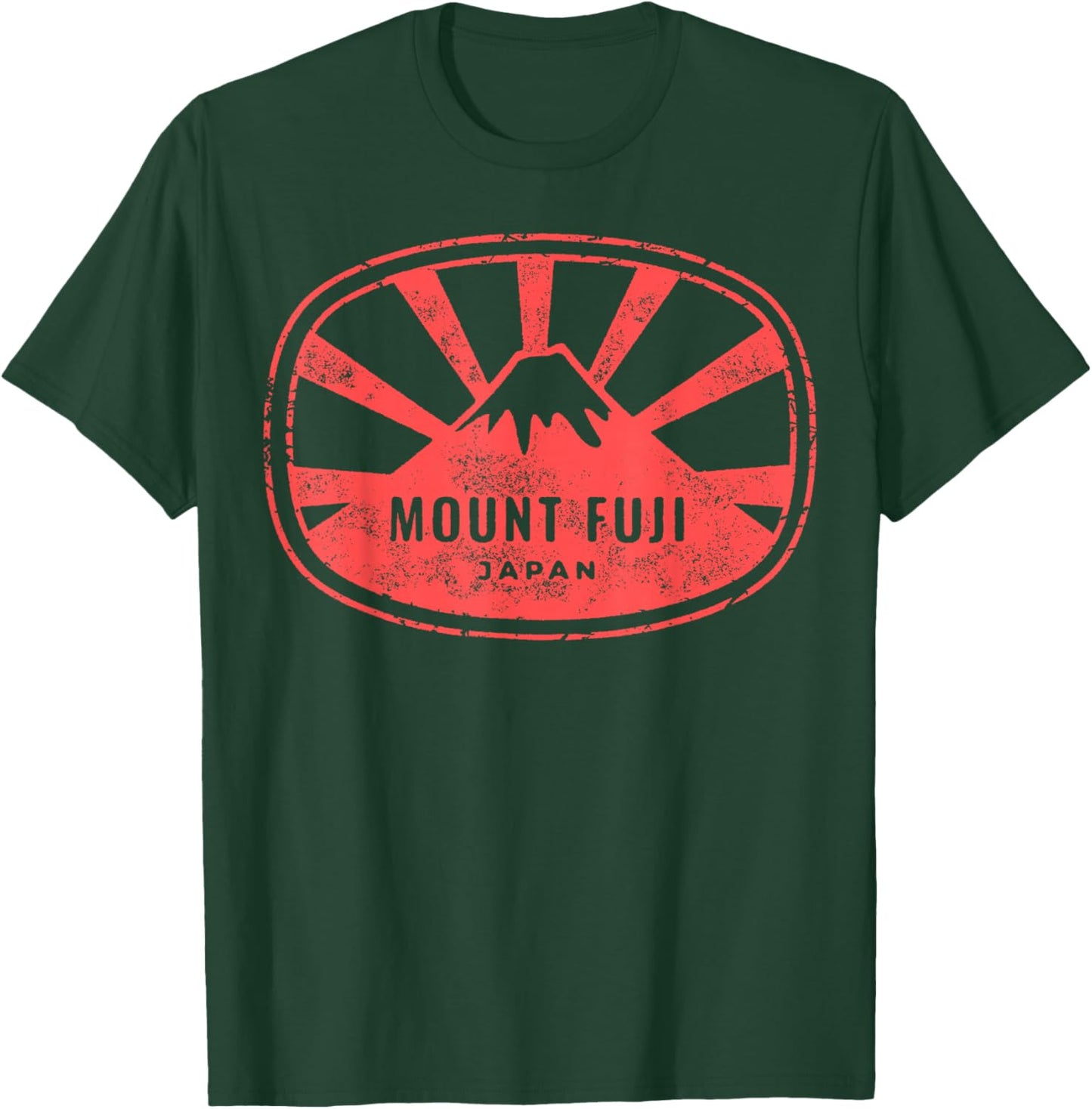 Vintage Mount Fuji Japanese Tradittional Graphic T-Shirt - T-Shirt | Forest