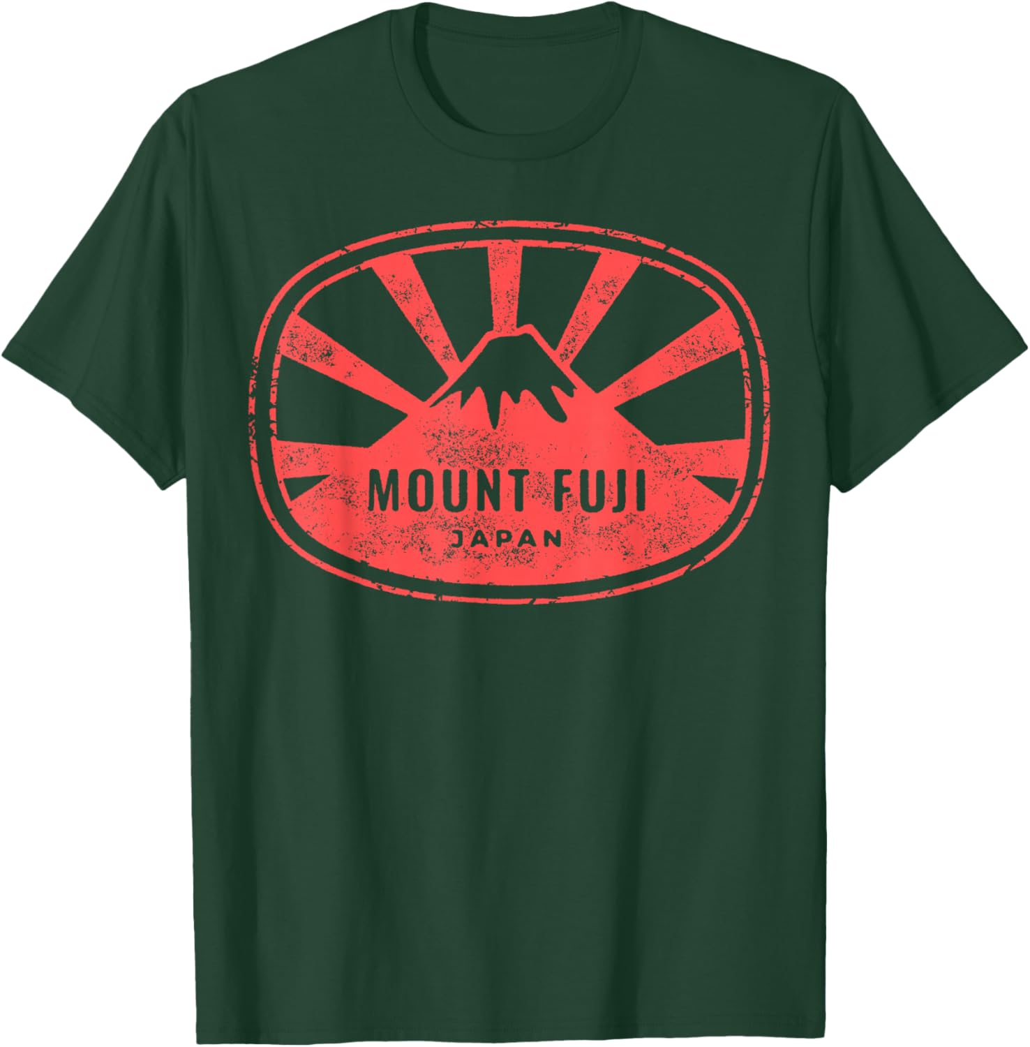 Vintage Mount Fuji Japanese Tradittional Graphic T-Shirt - T-Shirt | Forest