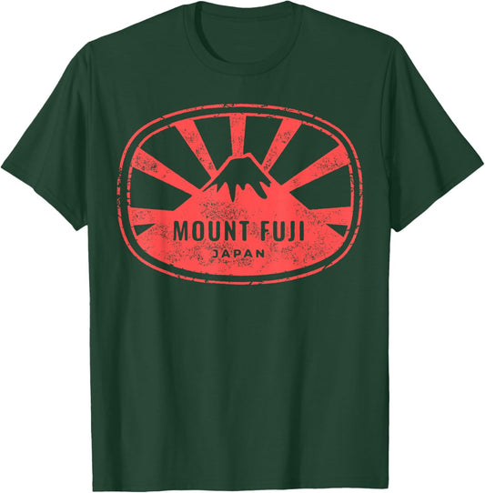 Vintage Mount Fuji Japanese Tradittional Graphic T-Shirt - T-Shirt | Forest