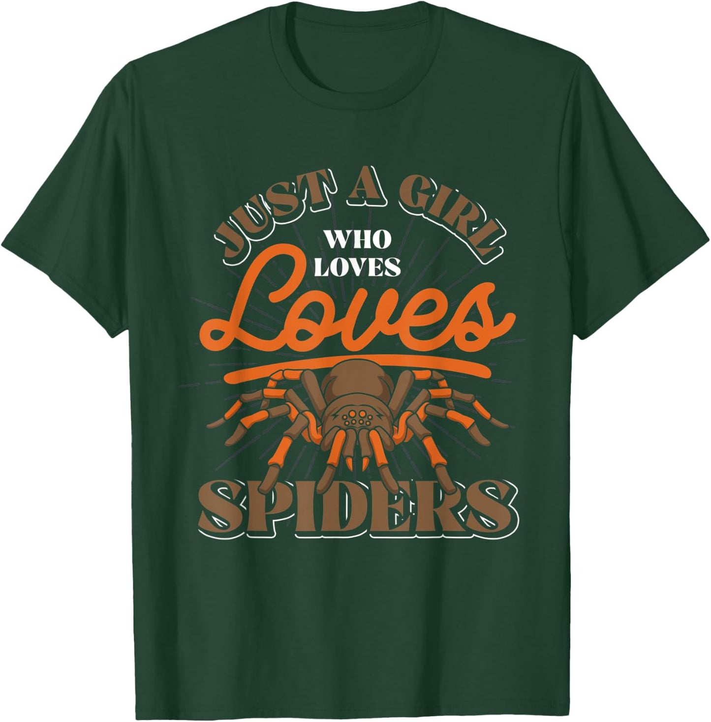 Just A Girl Who Loves Spider T-Shirt - T-Shirt | Forest