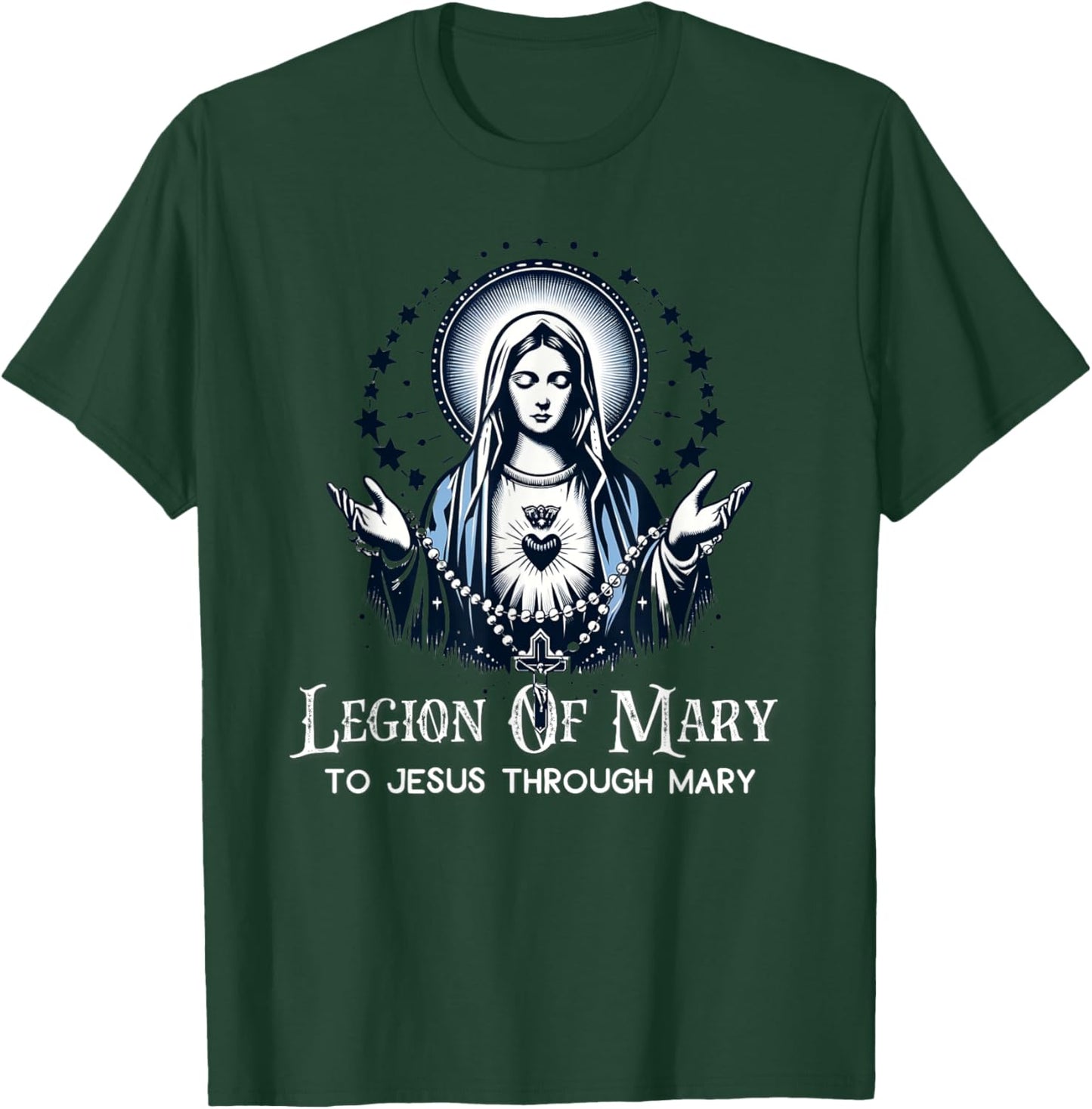 Legion Of Mary Our Lady Catholic T-Shirt - T-Shirt | Forest
