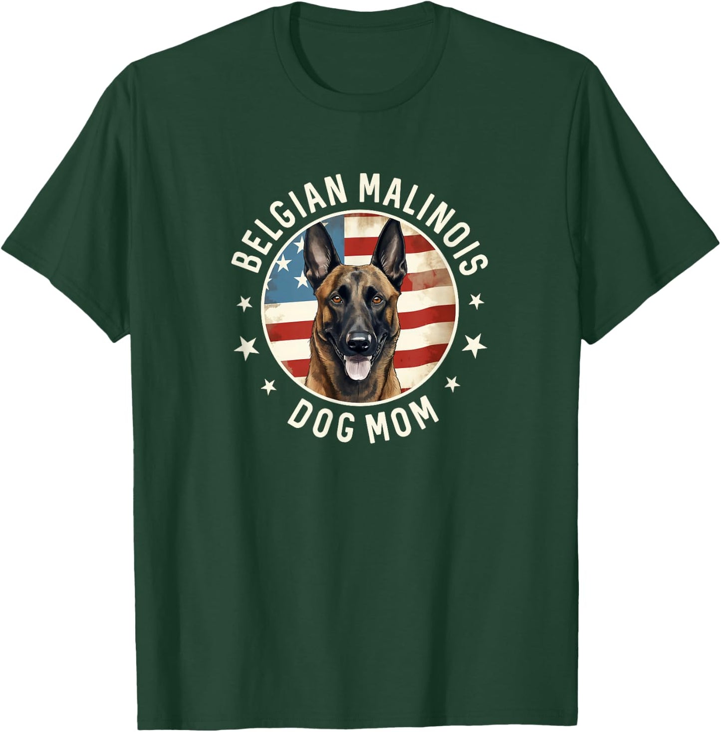 Belgian Malinois Gifts , Belgian Malinois Dog Mom T-Shirt - T-Shirt | Forest
