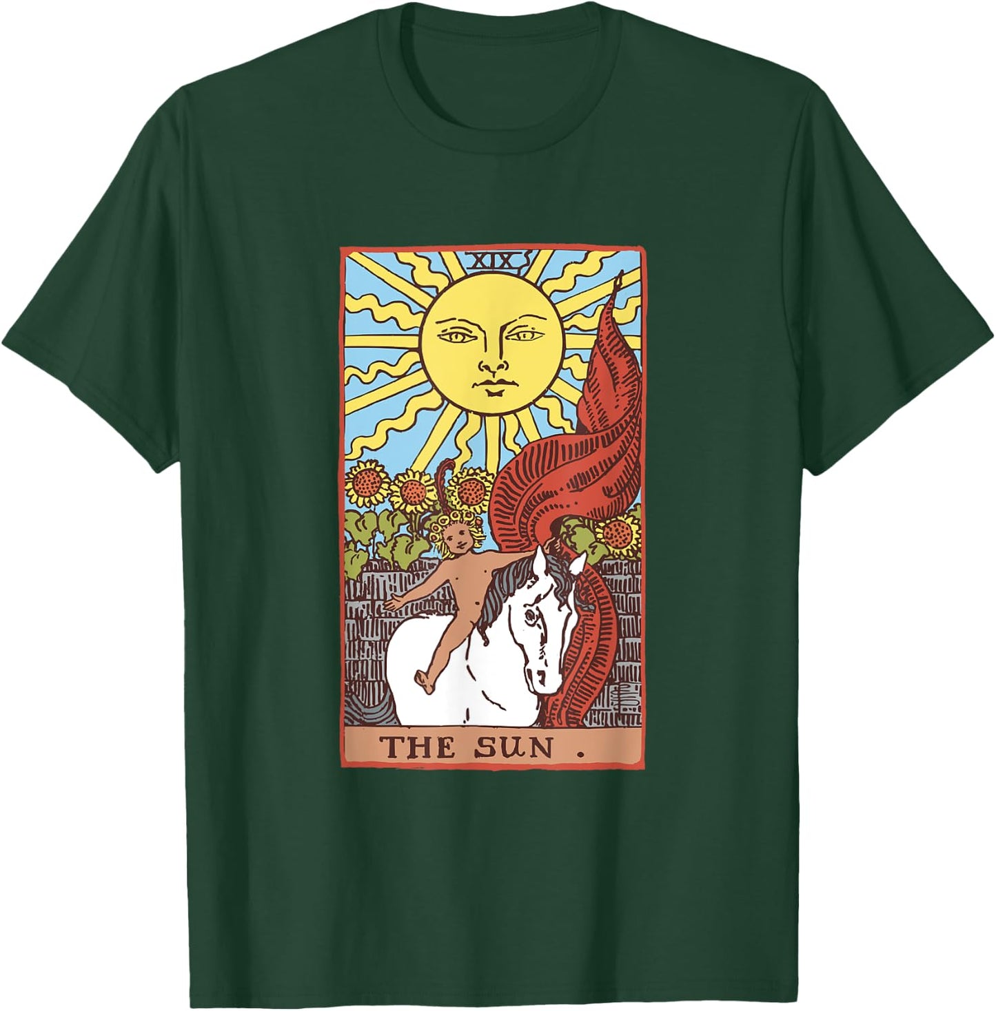 Sun Tarot Card Rider Waite T-Shirt - T-Shirt | Forest