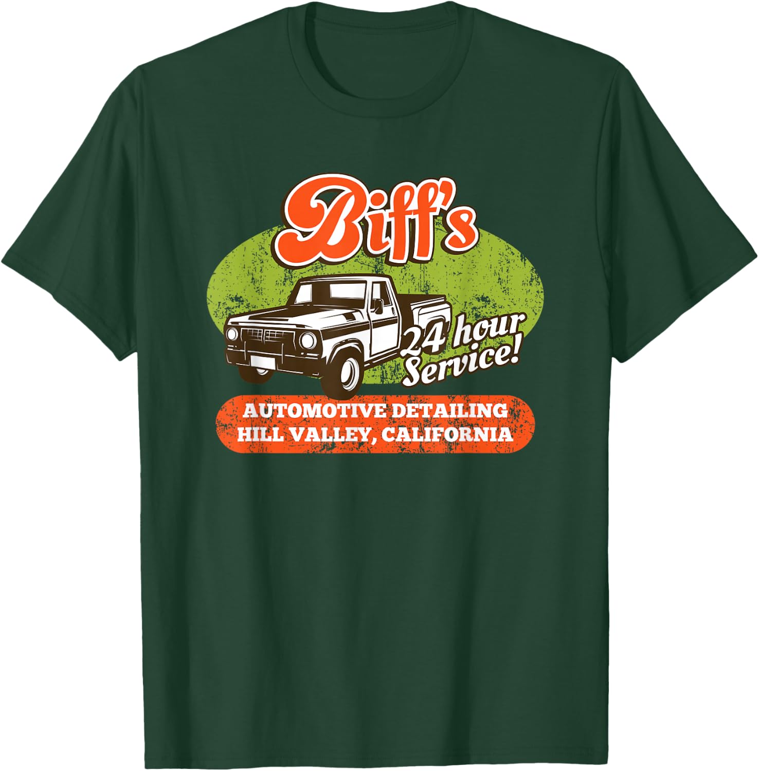 Biff’s Auto Detailing Hill Valley California T-Shirt - T-Shirt | Forest