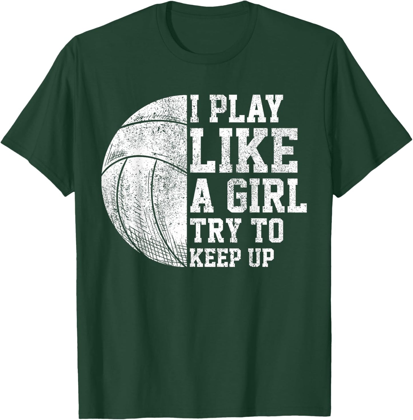 Girl Volleyball Player Women Volleyball Team Volleyball T-Shirt - T-Shirt | Forest