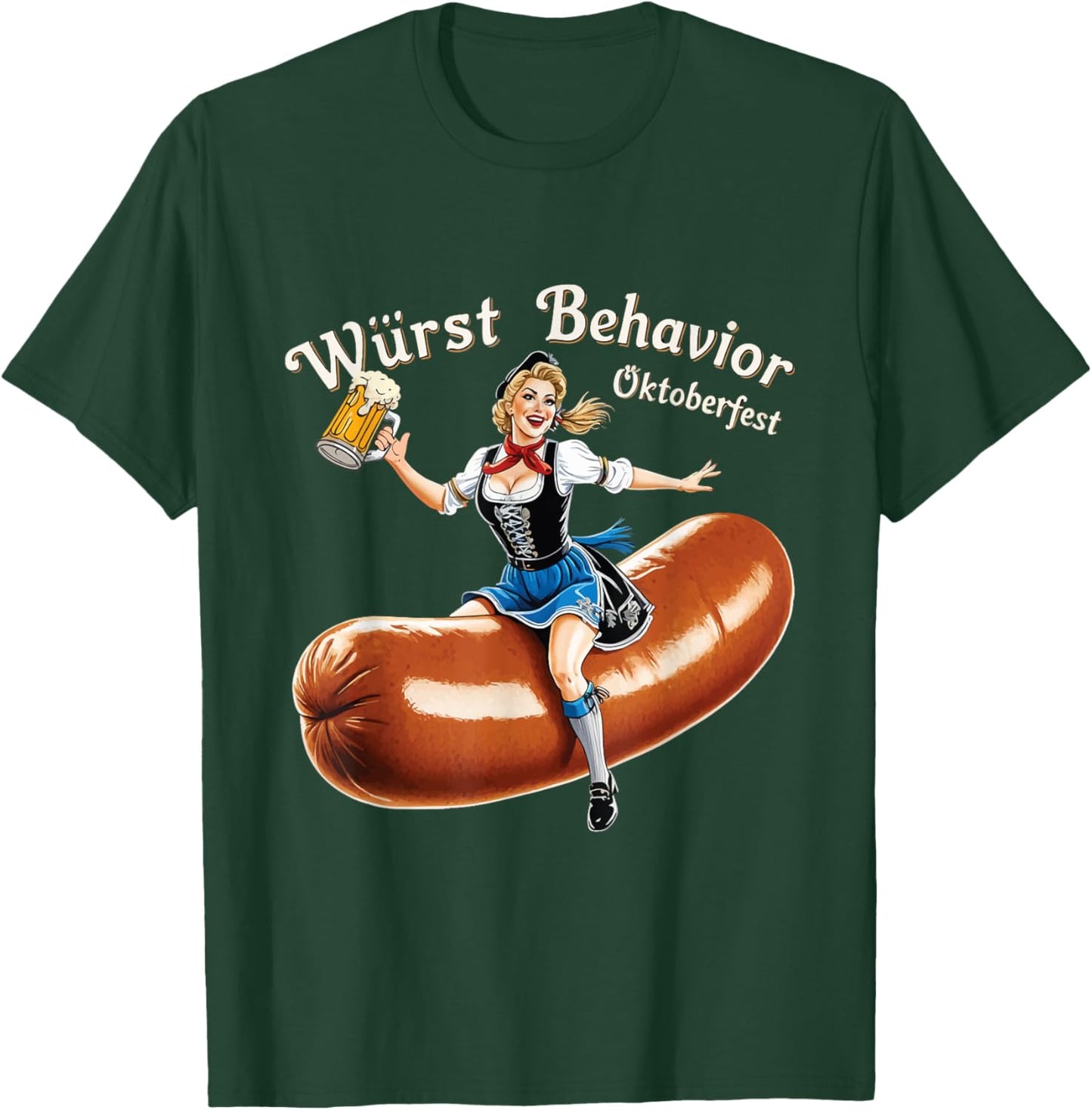 Wurst Behavior: Oktoberfest Bratwurst Sausage Shenanigans T-Shirt - T-Shirt | Forest