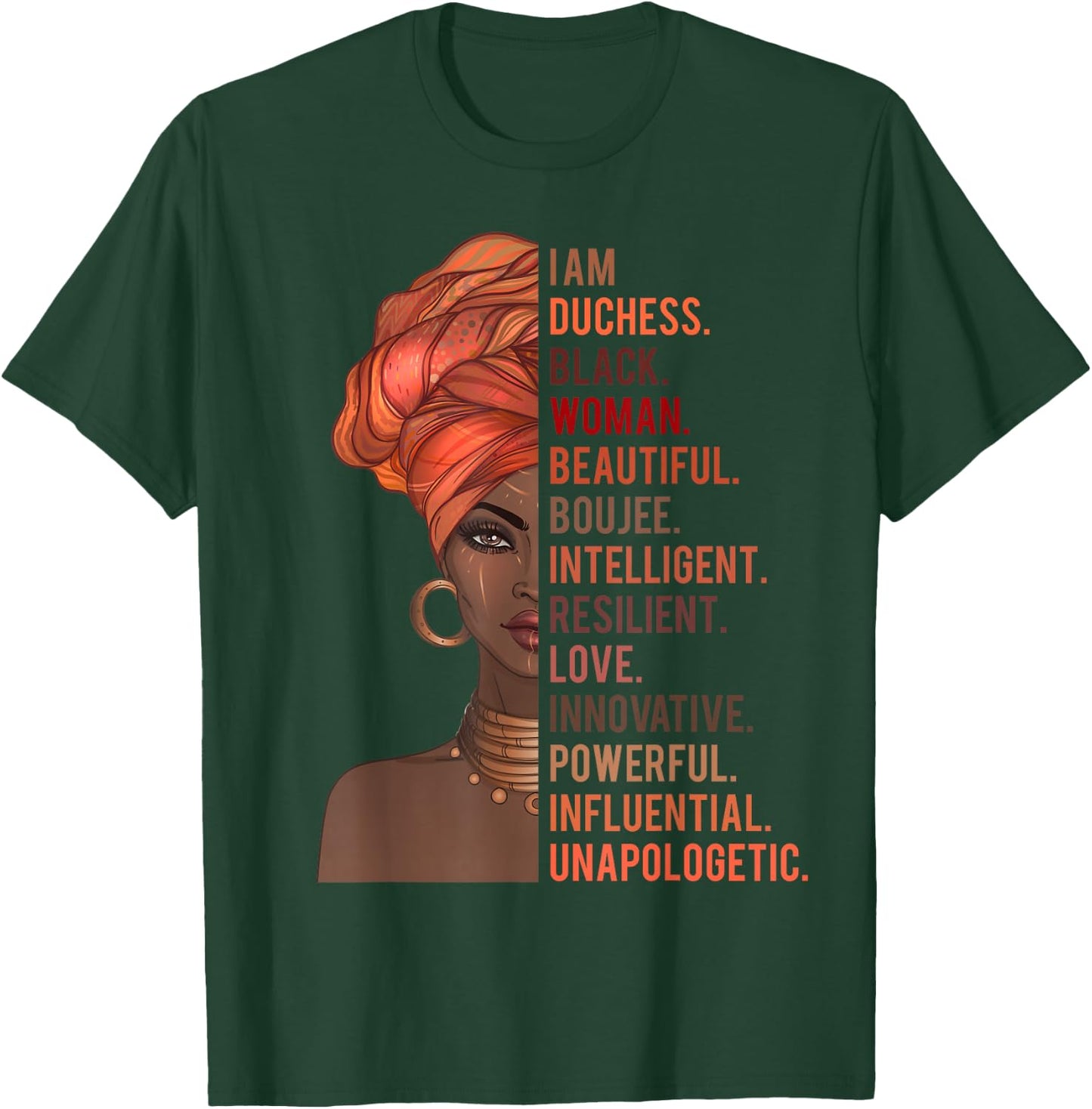 I Am Duchess Black Woman History Month 2020 Pride Melanin T-Shirt - T-Shirt | Forest