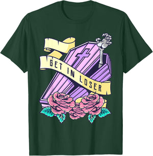 Get in Loose Coffin Pastel Goth Kawaii Halloween Aesthetic T-Shirt - T-Shirt | Forest