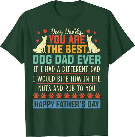 Funny Happy Fathers Day From Dog Treats To Dad Quote Women T-Shirt - T-Shirt | Forest