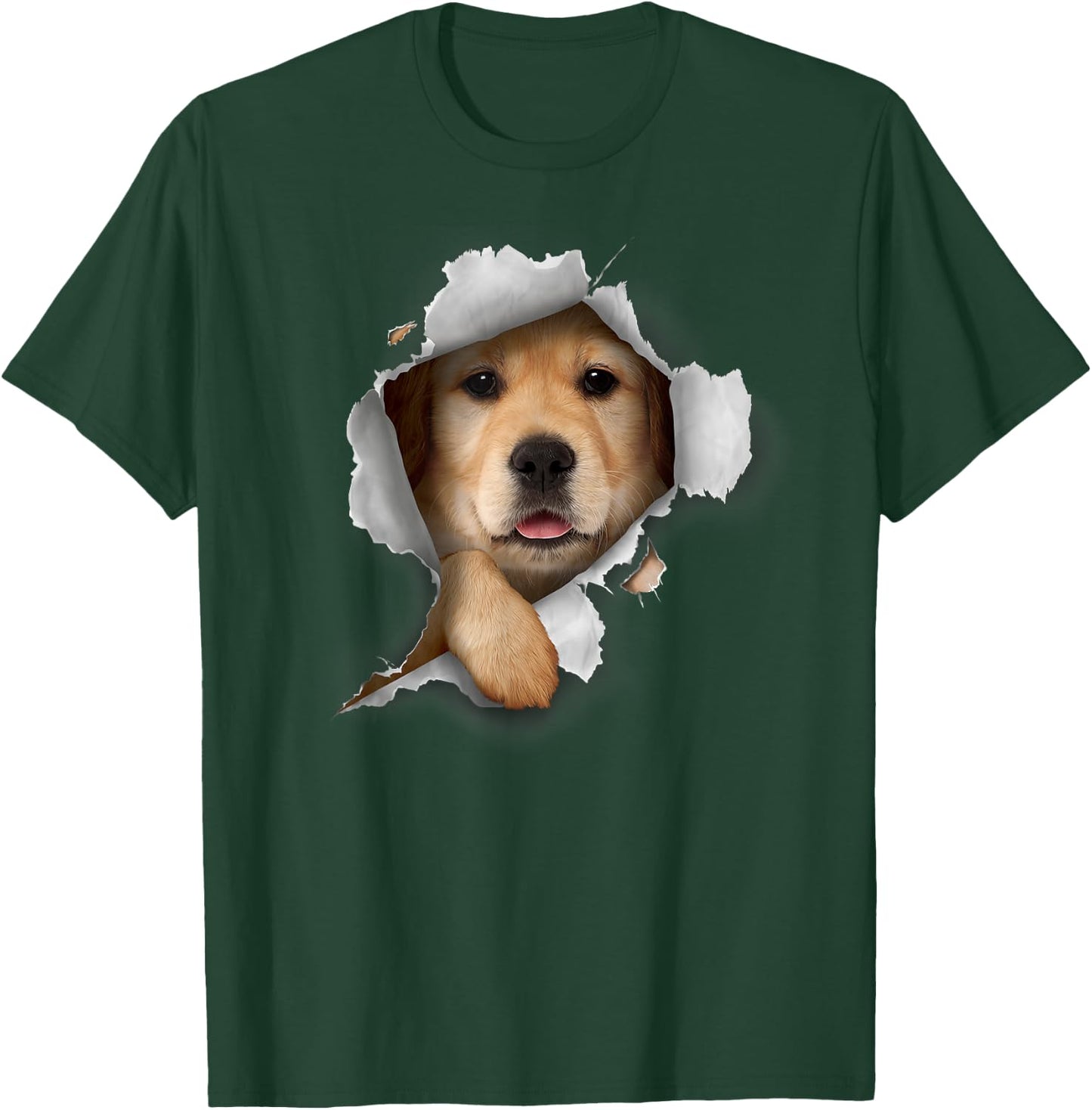 Golden Retriever Dog, Funny Dog Lover, Golden Retriever Men Women Kids T-Shirt - T-Shirt | Forest