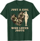Just A Girl Who Loves JROTC Camouflage Heart Junior ROTC T-Shirt - T-Shirt | Forest