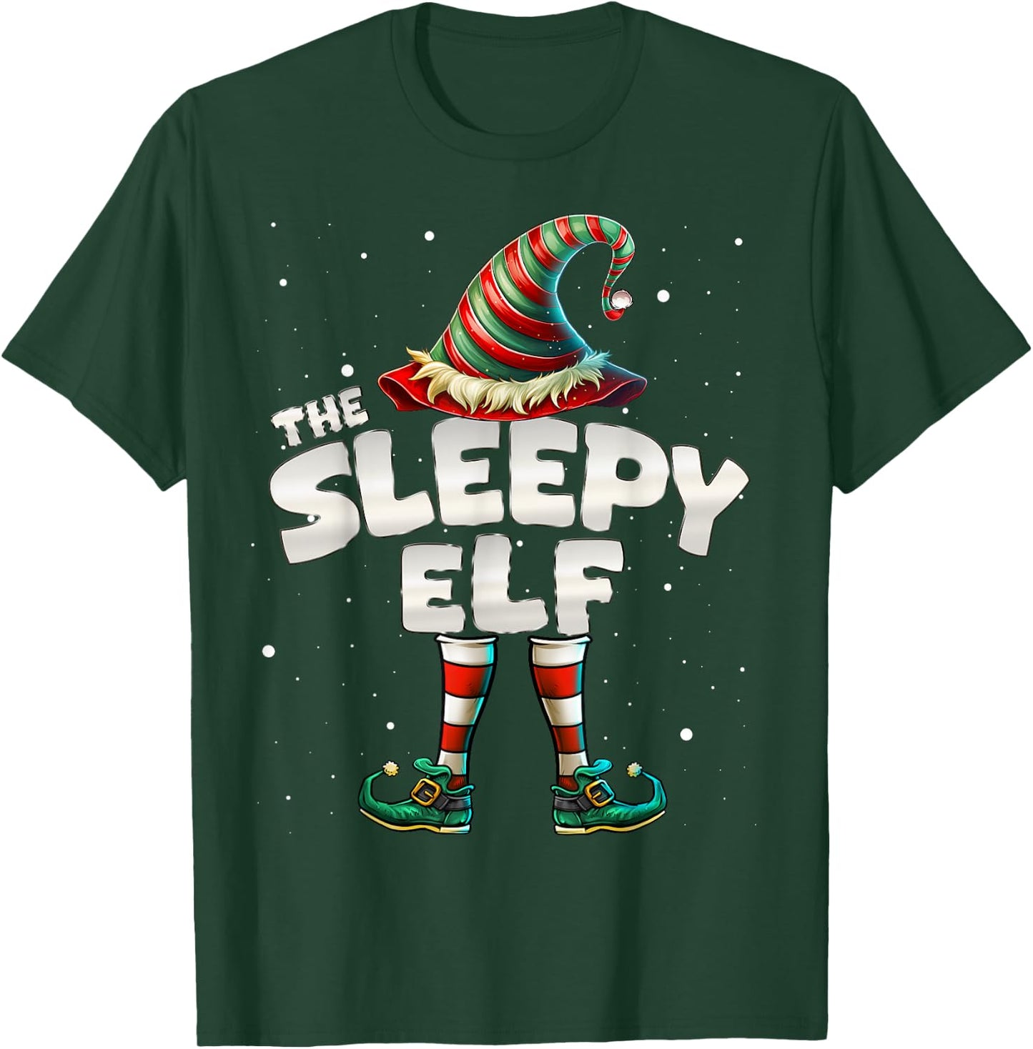 I'm The Sleepy Elf Family Matching Group Christmas T-Shirt - T-Shirt | Forest