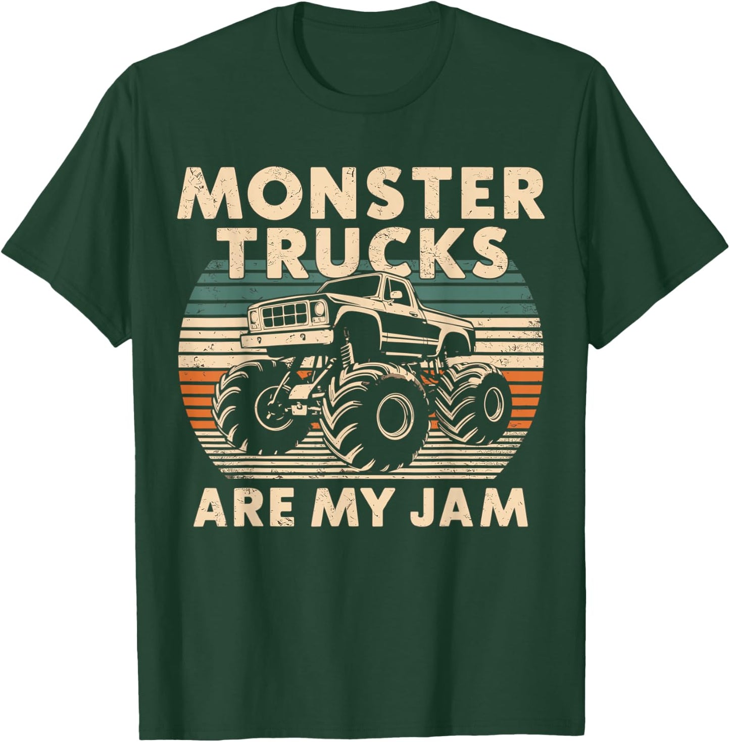 Monster Trucks are my Jam T-Shirt - T-Shirt | Forest