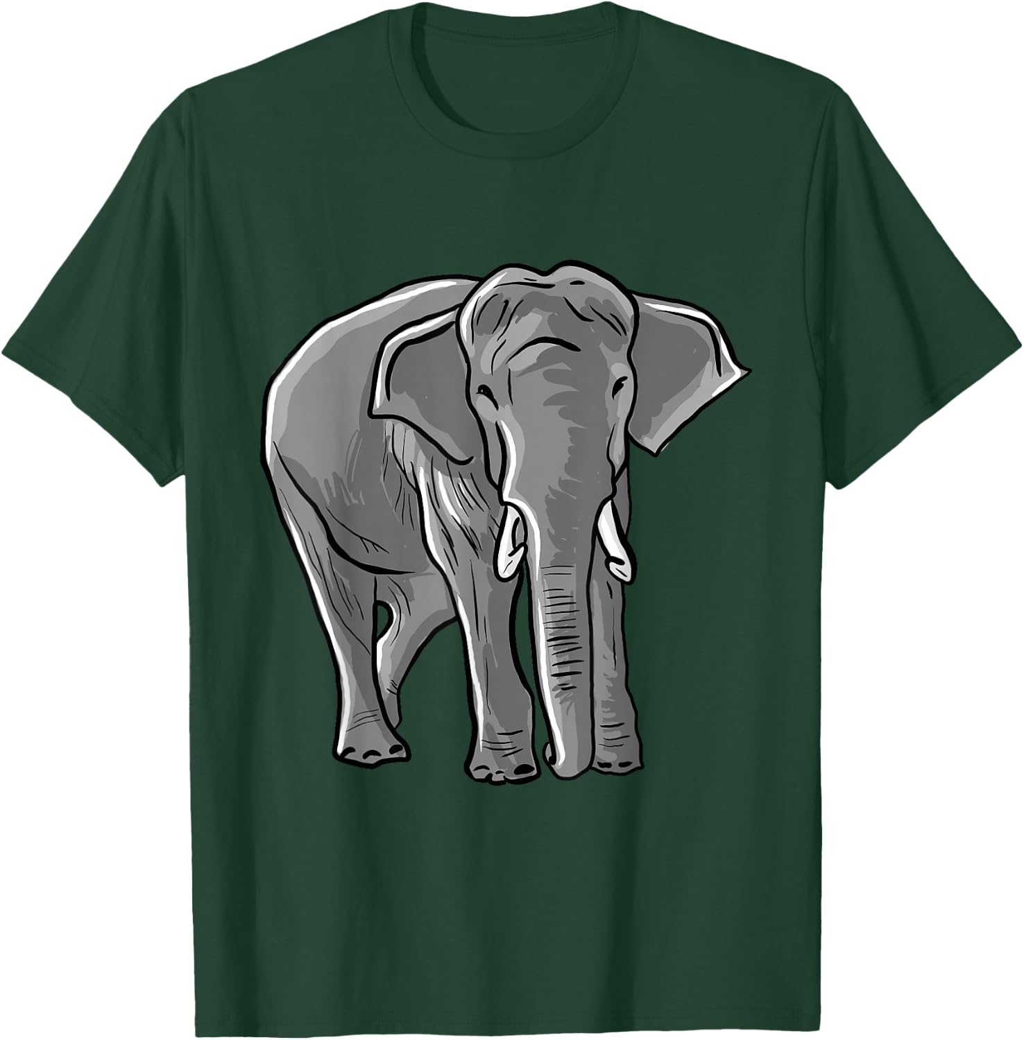 Elephant Love Illustration for Elephant Lovers T-Shirt - T-Shirt | Forest