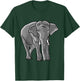 Elephant Love Illustration for Elephant Lovers T-Shirt - T-Shirt | Forest
