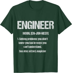 Lustige Ingenieurgeschenke fr Mnner und Frauen Engineer Definition with Funny Saying T-Shirt - T-Shirt | Forest