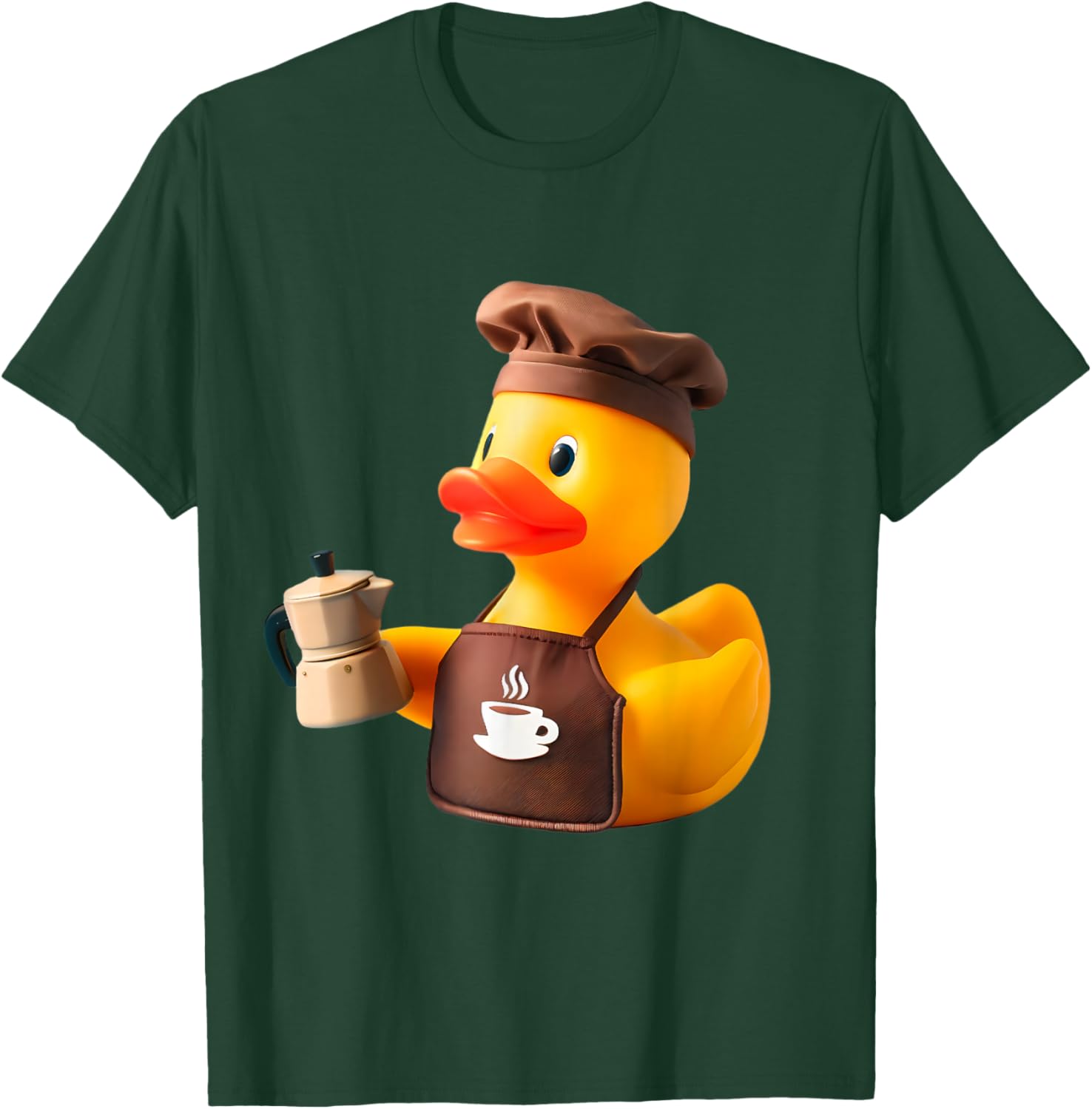 Rubber Duck Barista T-Shirt - T-Shirt | Forest