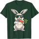 Cool Rabbit Face With Sunglasses Carrot Bunny For Boys Men T-Shirt - T-Shirt | Forest