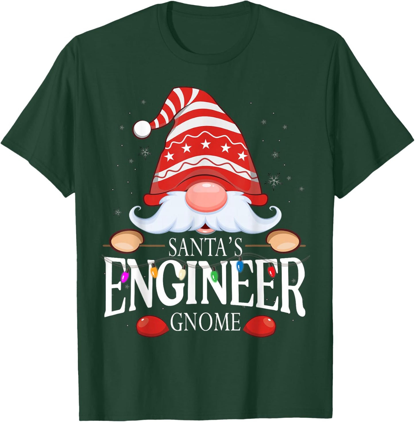 Santa's Engineer Gnome Matching Christmas Pajama T-Shirt - T-Shirt | Forest